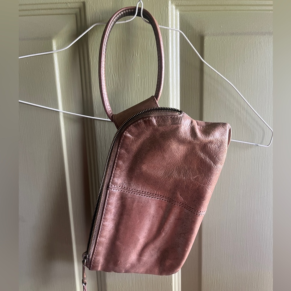 Hobo Wristlet, rustic rose gold